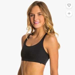 Onzie Flow Yoga Bra Top Black Crisscross Strap M/L